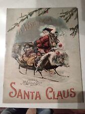 1901 Children’s Book - McLoughlin Bros . - A Visit From Santa Claus   Excellent  comprar usado  Enviando para Brazil