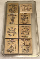 Usado, Conjunto de Selos Stampin Up SWEET & SIMPLE SALUTATIONS Dia das Mães Casamento 9224 comprar usado  Enviando para Brazil