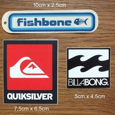 Usado, 3 Sticker Aufkleber Billabong Quiksilver Fishbone Surf  Windsurf Kiteboard comprar usado  Enviando para Brazil
