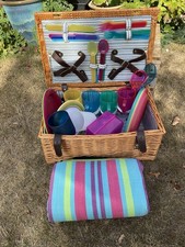 Vintage wicker picnic for sale  ROMSEY