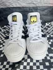 Tênis Adidas Feminino Superstar Plataforma Ousada Branco Preto Tamanho 7.5 Excelente Estado Usado Três Bandas comprar usado  Enviando para Brazil