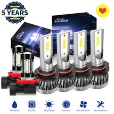 Farol dianteiro de LED feixe alto/baixo e lâmpadas de neblina para Honda Civic 2006-2015 8000K comprar usado  Enviando para Brazil