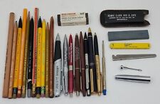 Lote misto de 20+ lápis mecânico vintage e caneta publicidade Dixon Zebra Eagle Edding comprar usado  Enviando para Brazil