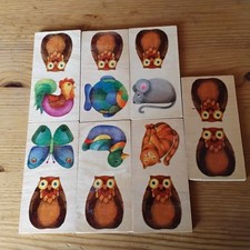 Versch holzplättchen tiermoti gebraucht kaufen  Elbtal