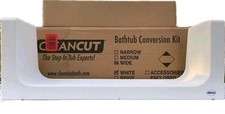 Usado, Kit de conversão de banheira Cleancut branco largo banheira walk-in step-thru NOVO caixa aberta comprar usado  Enviando para Brazil