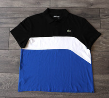 CAMISA POLO MASCULINA LACOSTE SPORT COLORBLOCK TÊNIS ALGODÃO GG FR6 PRETA AZUL comprar usado  Enviando para Brazil
