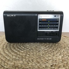 Rádio portátil vintage Sony ICF-36 clima/TV/FM/AM 4 bandas TESTADO comprar usado  Enviando para Brazil