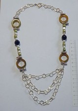 Collana argento perle usato  Catania