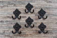 6 peças ganchos de parede tipo vintage ferro fundido chapéu casaco panela pendurado gancho de cozinha duplo comprar usado  Enviando para Brazil