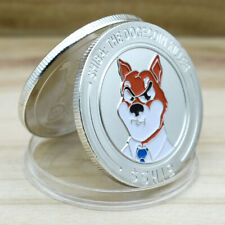 Moeda de prata desenho animado SHIBA INU criptografia física cão desafio medalha lembrança presente comprar usado  Enviando para Brazil