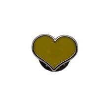 Yellow heart pin for sale  Ireland