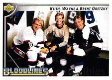 1992-93 Upper Deck #37 Wayne Gretzky, Keith Gretzky, Brent Gretzky comprar usado  Enviando para Brazil