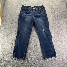 Jeans Democracy Feminino Tamanho 16w Azul Lavagem Escura Elástico AB Technology Reto, usado comprar usado  Enviando para Brazil