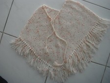 Poncho laine franges d'occasion  Audenge