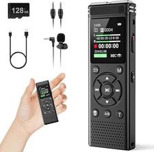 Usado, Gravador de voz digital 136GB com reprodução, dispositivo de gravação de áudio de 9000 horas comprar usado  Enviando para Brazil