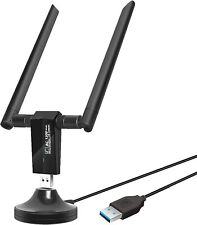 Adaptador USB Wifi, dongle Wifi de doble banda 2,4 GHz/300 Mbps 5,8 GHz/867 Mbps inalámbrico N segunda mano  Embacar hacia Mexico