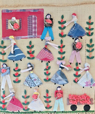 Vintage peruvian arpillera for sale  Anaheim