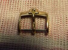 OMEGA - RARE VINTAGE '50/60 BUCKLE - 16 mm INSIDE YELLOW GOLD COLOR - SWISS MADE comprar usado  Enviando para Brazil