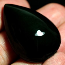 Obsidienne poire cabochon d'occasion  Corbeil-Essonnes