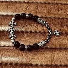 Bracelet perles noir d'occasion  Paris-