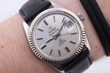 Relógio masculino Titoni Cosmo Kingl Date 707-360 moldura de ouro branco 14k, funciona muito bem comprar usado  Enviando para Brazil