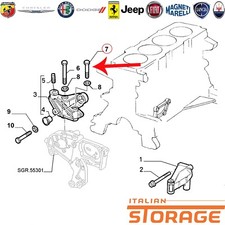 Usado, Fiat Brava Bravo Alfa 147 156 Kit 4 Parafusos M10X80 Suporte de Motor 46475271 comprar usado  Enviando para Brazil