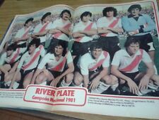 RIVER PLATE CHAMPION 1981 - Revista rara + PÓSTER - BOCA MARADONA segunda mano  Argentina 