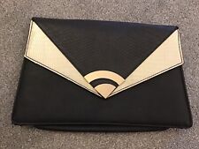 Black cream clutch for sale  MAIDENHEAD