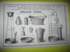 Pub 1878 grosjean d'occasion  Expédié en Belgium