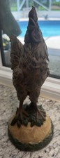 Usado, Escultura de galo de cerâmica vintage decoração rústica para casa de fazenda comprar usado  Enviando para Brazil