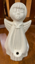 Porta-velas cônico canto anjo Dresden 9" estatueta de porcelana de Natal alemã comprar usado  Enviando para Brazil