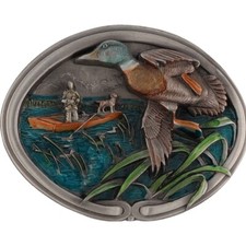 Fivela de cinto vintage pescador peixe caubói ocidental robalo caçador de patos Nos comprar usado  Enviando para Brazil