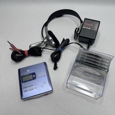 Sony Mini-Disc MZ-R55 Gravador/Leitor Digital com Fonte de Alimentação Discos de Fone de Ouvido comprar usado  Enviando para Brazil