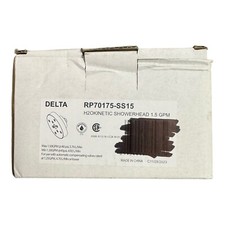 Cabeça de chuveiro Delta H2Okinetic ajuste único acabamento inoxidável RP70175-SS15 comprar usado  Enviando para Brazil