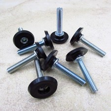 Pacote com 8 pés de náilon 5/16-18 x 1-1/2 nivelador ajustável preto piso deslizante comprar usado  Enviando para Brazil