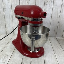 Batedeira Kitchen Aid cabeça inclinada vermelha 4,5 litros com tigela e batedor - KSM88 comprar usado  Enviando para Brazil