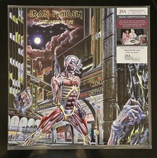 Iron Maiden vinyl Somewhere in Time signed Steve Harris & Dave Murray JSA CERT🔥 comprar usado  Enviando para Brazil