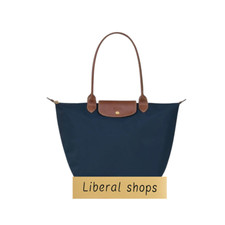 Bolsa tote Le Pliage tamanho G marrom marinho bolsa dobrável 48/30 x 30 x 20cm, usado comprar usado  Enviando para Brazil