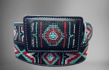 Cinto bordado estilo ocidental Cinto Vaquero Bordado Huichol, usado comprar usado  Enviando para Brazil