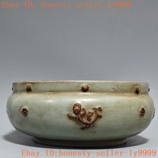 10" China Song Dynasty Guan forno jun porcelana bandeja dragão paletes prato comprar usado  Enviando para Brazil