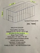 Walk cooler panels for sale  Houston