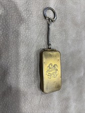 Estojo de pílula vintage chaveiro latão estojo de abertura forrado comprar usado  Enviando para Brazil