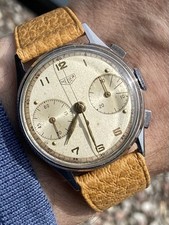 HEUER Chronograph 36mm | Two Tone Dial Big Eyes | Valjoux 22 | Vintage 40/50's comprar usado  Enviando para Brazil