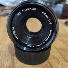 Minolta rokkor 45mm for sale  LYMINGTON
