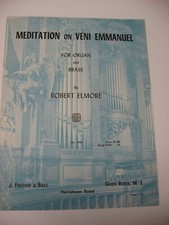 Partitura de órgão Vito Carnevali meditação Elegie J Fischer & Bro 1963 comprar usado  Enviando para Brazil