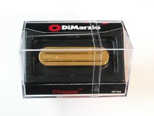 Pick-up de bobina única DiMarzio Chopper com tampa dourada e trilhos dourados DP 184 comprar usado  Enviando para Brazil