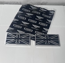 Bentley 6.0T W12 Primeira Edição GT Distintivo da Bandeira da Grã-Bretanha RH#LH SET comprar usado  Enviando para Brazil
