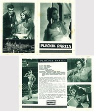 LE PAVÉ DE PARIS / THE PAVEMENTS OF PARIS exYU Movie Program 1961 HENRI DECOIN na sprzedaż  Wysyłka do Poland