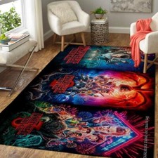 Usado, Tapete de área Stranger Things tapete de sala decoração para casa filme decoração de piso comprar usado  Enviando para Brazil