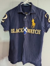 Usado, Polo por Ralph Lauren masculino manga curta camisa equestre top relógio preto 2 comprar usado  Enviando para Brazil